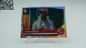 2023 Topps Big League Uncommon Rainbow Foil Hunter Greene #229