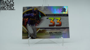 2023 Bowman Bowman Scouts Top 100 Sal Frelick #BTP-33