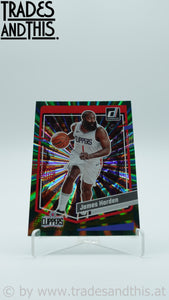 2023-24 Panini Donruss Green Laser Holo James Harden #63