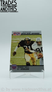 1990 Pro Set Super Bowl XXV Silver Anniversary Donnie Shell #113