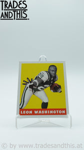 2006 Leaf Rookies & Stars 1948 Leaf Yellow Leon Washington #14