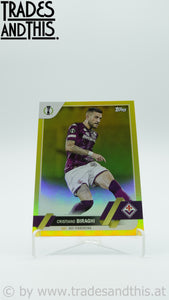 2022-23 Topps UEFA Club Competitions Yellow Foil 039/299 Cristiano Biraghi #89