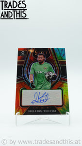 2022-23 Panini Select La Liga Select Signatures Tie-Dye Prizm 19/20 Stole Dimitrievski #SS-SDI