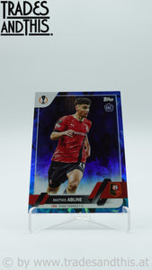 2022-23 Topps Chrome UEFA Club Competitions Blue Inferno Foil 074/125 Matthis Abline #167 RC