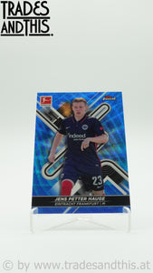 2021-22 Topps Finest Bundesliga Blue Refractor 131/150 Jens Petter Hauge #51