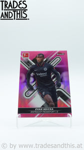 2021-22 Topps Finest Bundesliga Pink Wave Refractor 008/300 Evan Ndicka #57