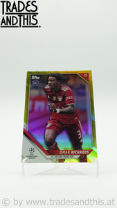 2021-22 Topps UCL Collection Yellow Foil 033/250 Omar Richards #184 RC