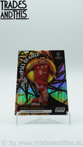 2021-22 Topps Stadium Club Chrome UCL Glimpses of Gold Jamal Musiala #GG-JM