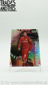 2021-22 Topps Stadium Club Chrome UCL Reel Time Brenden Aaronson #RT-BA