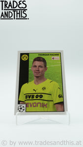 2021-22 Topps Merlin's Heritage 97 UCL Thorgan Hazard #17