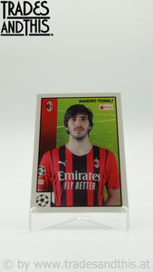 2021-22 Topps Merlin's Heritage 97 UCL Sandro Tonali #62