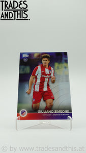 2021-22 Topps Atletico Madrid Team Set Giuliano Simeone #7 RC