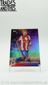 2021-22 Topps Atletico Madrid Team Set Rainbow 174/199 Jose Maria Gimenez #4