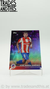 2021-22 Topps Atletico Madrid Team Set Rainbow 110/199 Jose Maria Gimenez #4