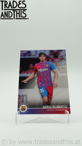 2021-22 Topps FC Barcelona Team Set Sergi Roberto #9