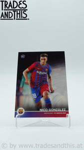 2021-22 Topps FC Barcelona Team Set Nico Gonzalez #23