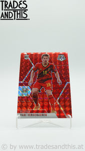 2021 Panini Mosaic UEFA Euro 2020 Red Mosaic Yari Verschaeren #13