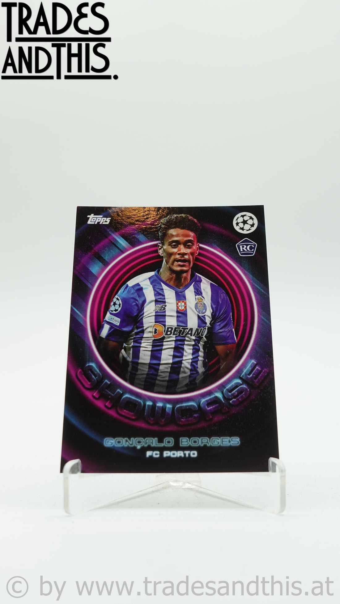 2022-23 Topps UEFA Club Competitions Showtime Showcase Goncalo Borges RC