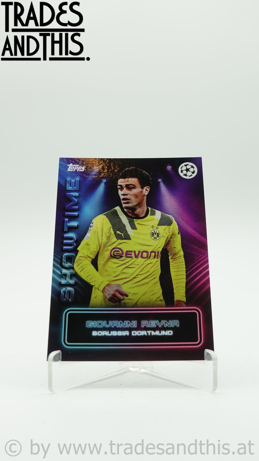 2022-23 Topps UEFA Club Competitions Showtime Giovanni Reyna