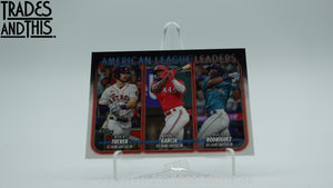 2024 Topps Series 1 AL RBI Leaders Tucker - Garcia - Rodriguez #106