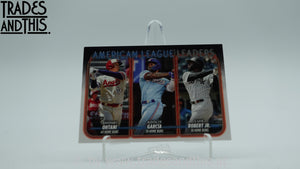 2024 Topps Series 1 AL HR Leaders Ohtani - Garcia - Robert Jr. #179