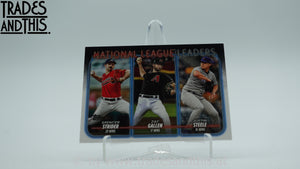 2024 Topps Series 1 NL Wins Leaders Strider - Gallen - Steele #309