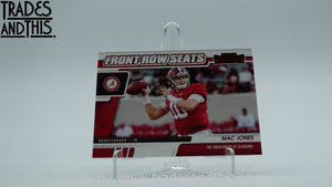 2021 Panini Contenders Draft Picks Front Row Seats Red Mac Jones #15