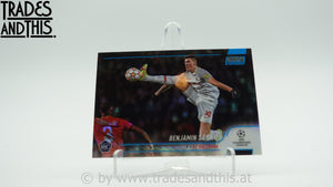 2021-22 Topps Stadium Club Chrome UCL Blue Prism Refractor Benjamin Sesko #49 RC