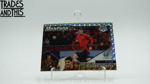 2021 Panini Mosaic UEFA Euro 2020 Montage Silver Mosaic Prizm Alvaro Morata #19