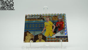 2021 Panini Mosaic UEFA Euro 2020 Montage Silver Mosaic Prizm Oleksandr Zinchenko #23