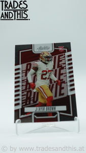 2023 Panini Absolute Ji'Ayir Brown #185 RC