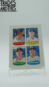 2023 Topps Heritage High Number 1974 Topps Baseball Stamps Rizzo - Volpe - Cabrera - Peraza #74S-22