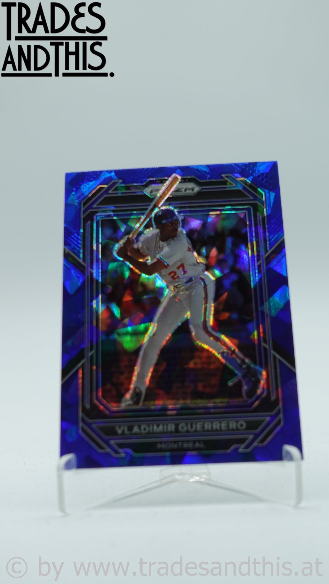 2023 Panini Prizm Blue Ice Prizm Vladimir Guerrero #87