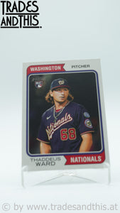 2023 Topps Heritage High Number Thaddeus Ward #576 RC