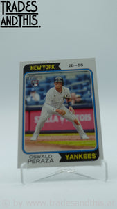 2023 Topps Heritage High Number Oswald Peraza #710 RC SP