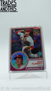 2018 Topps Silver Pack 1983 Topps Design Chrome Jack Flaherty #14 RC