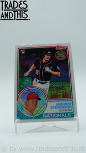 2018 Topps Silver Pack 1983 Topps Design Chrome Andrew Stevenson #45 RC