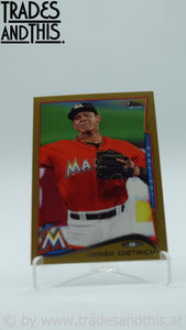 2014 Topps Update Series Gold 0637/2014 Derek Dietrich #US-313