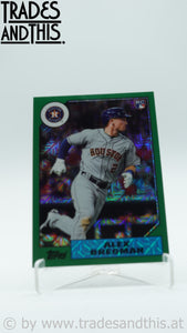 2017 Topps Silver Pack 1987 Design Chrome Green 020/150 Alex Bregman #87-ABR RC