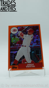 2017 Topps Silver Pack 1987 Design Chrome Orange 38/75 Joey Votto #87-JV
