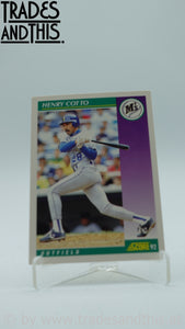 1992 Score Henry Cotto #390