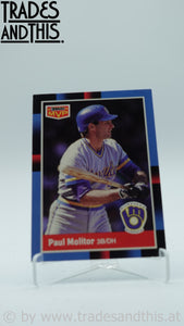 1988 Donruss MVP Paul Molitor #BC-3