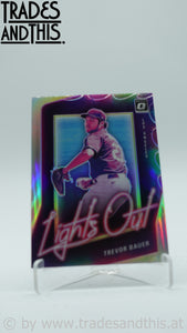 2021 Panini Donruss Optic Lights Out Holo Prizm Trevor Bauer #LO6