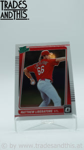 2021 Panini Donruss Optic Rated Prospects Matthew Liberatore #RP24