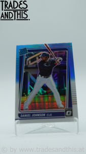 2021 Panini Donruss Optic Carolina Blue and White Prizm Daniel Johnson #96 RC