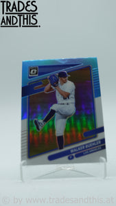 2021 Panini Donruss Optic Carolina Blue and White Prizm Walker Buehler #126
