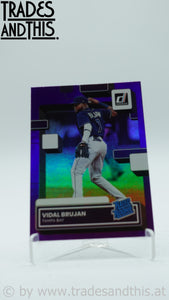 2022 Panini Donruss Holo Purple Vidal Brujan #38 RC