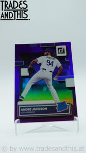 2022 Panini Donruss Holo Purple Andre Jackson #48 RC