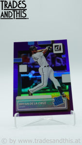 2022 Panini Donruss Holo Purple Bryan De La Cruz #53 RC