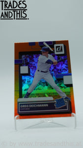 2022 Panini Donruss Holo Orange Greg Deichmann #45 RC
